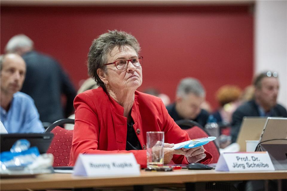 Sabine Zimmermann hat ihr Spitzenamt beim BSW Sachsen abgegeben. Paul Glaser/dpa