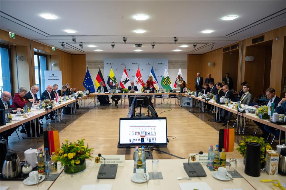 Sachsen-Anhalt übernimmt vom 1. Oktober 2026 bis zum 30. September 2027 den Vorsitz der Ministerpräsidentenkonferenz (MPK). (Archivbild)Christophe Gateau/dpa
