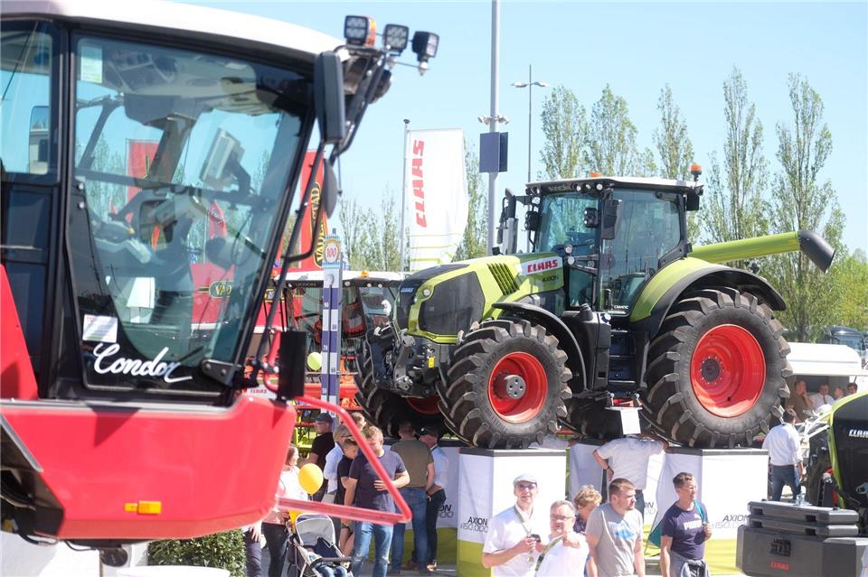 Sachsen präsentiert sich auf der Landwirtschaftsausstellung Agra in dieser Woche auf einem Gemeinschaftsstand (Archivbild).Sebastian Willnow/dpa-Zentralbild/ZB