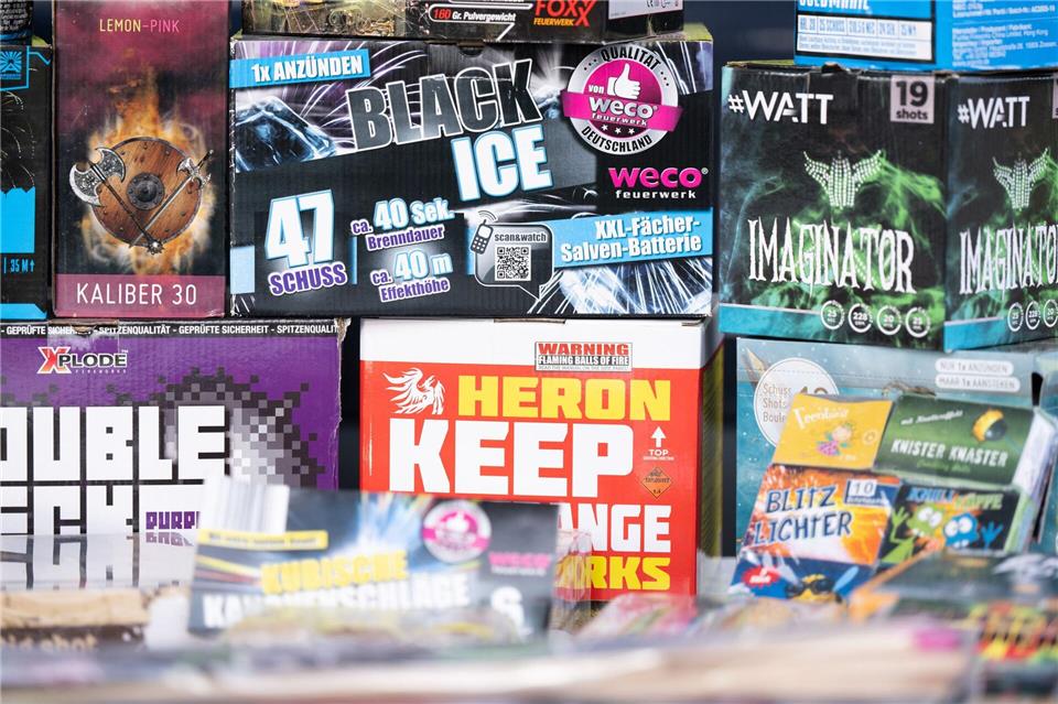 Sachsens Landtag hat kontrovers über ein Verbot privater Feuerwerke zu Silvester debattiert. (Symbolbild)Sebastian Kahnert/dpa