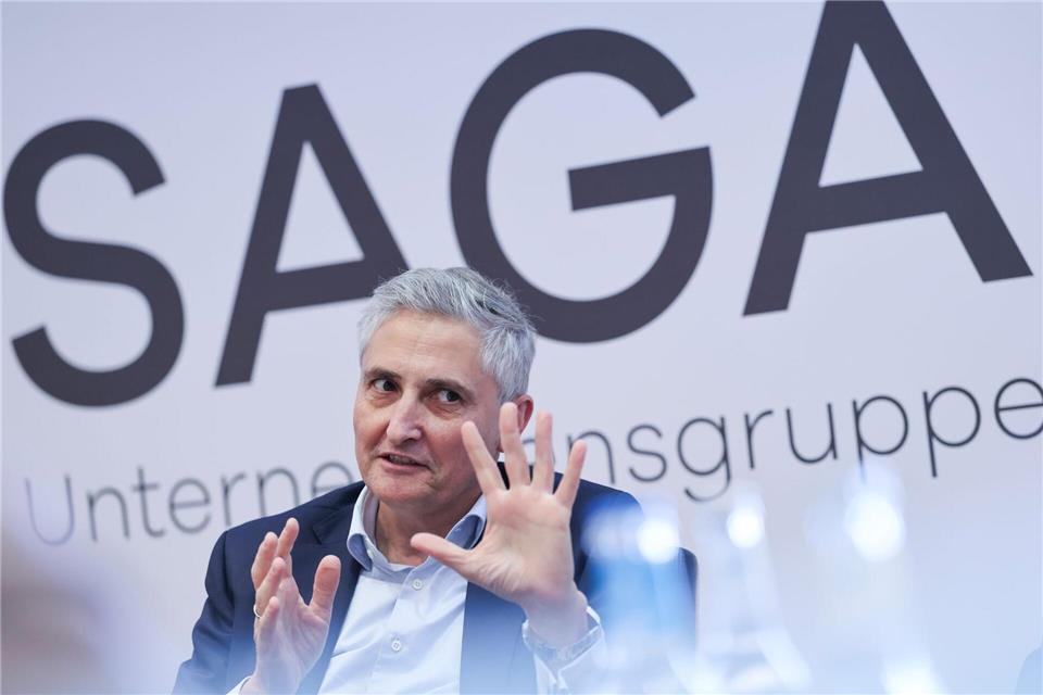 Saga hat den Geschäftsbericht 2025 vorgestellt.Christian Charisius/dpa