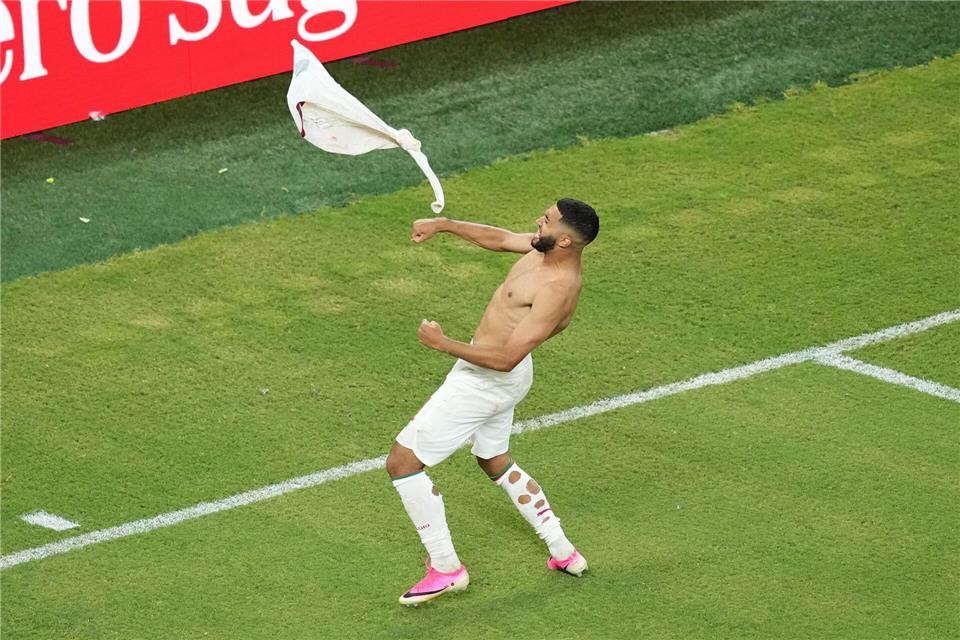 Saibari verwandelte bei der WM den entscheidenden Elfmeter gegen die Niederlande. (Archivbild)Moises Castillo/AP/dpa