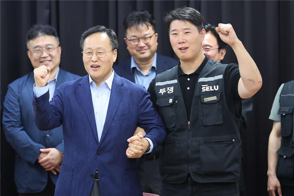 Samsung-Management und Gewerkschaft konnten einen angedrohten Generalstreik nur wenige Stunden vor Streikbeginn abwenden.-/Yonhap/dpa