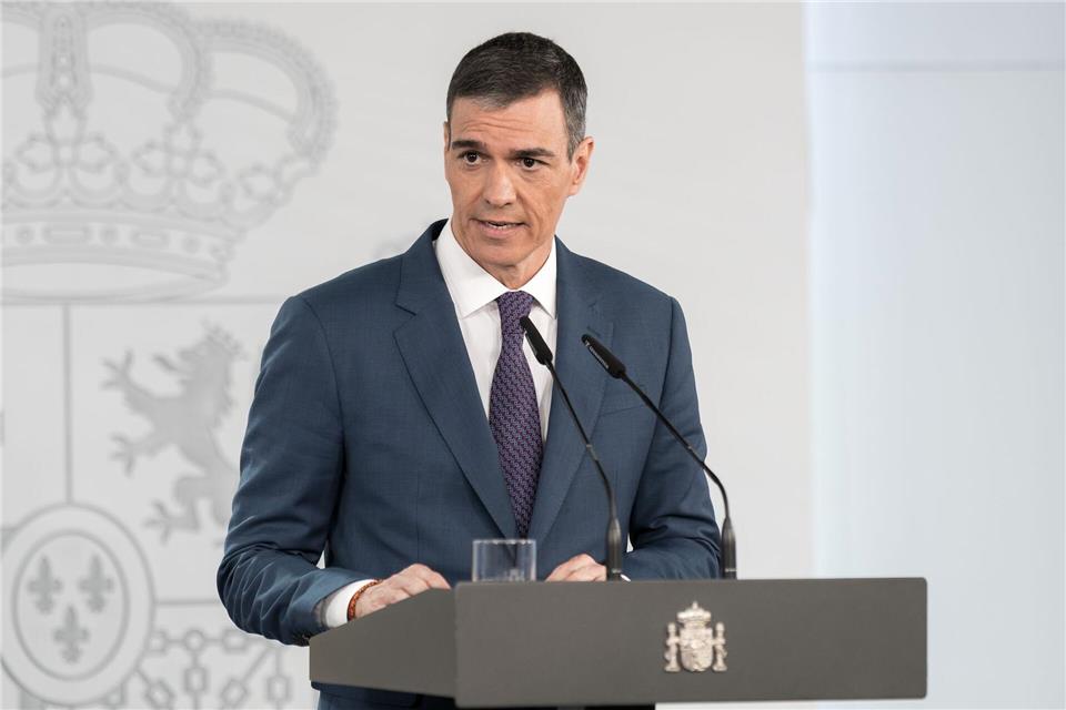 Sánchez spricht von einem „Massaker“ in Gaza. (Archivfoto)Diego Radamés/EUROPA PRESS/dpa