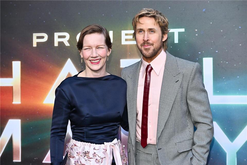 Sandra Hüller und Ryan Gosling besuchen die Premiere von „Project Hail Mary“.Evan Agostini/Invision/dpa