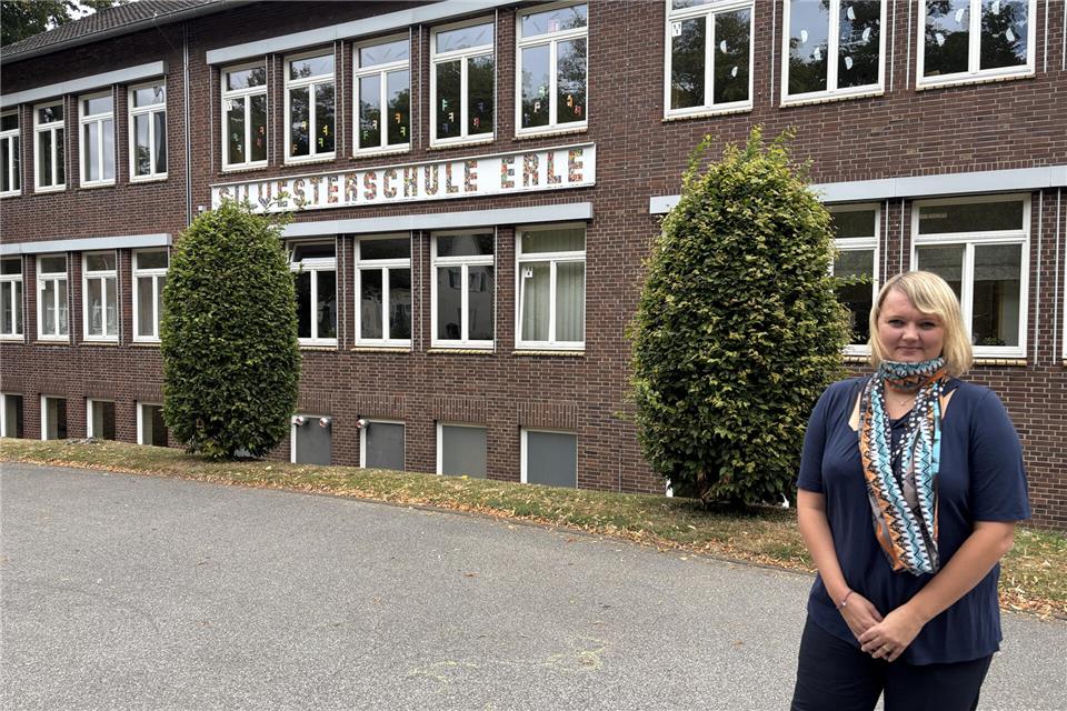 Sarah Norkowski ist die neue Leiterin der Silvester-Grundschule in Erle.