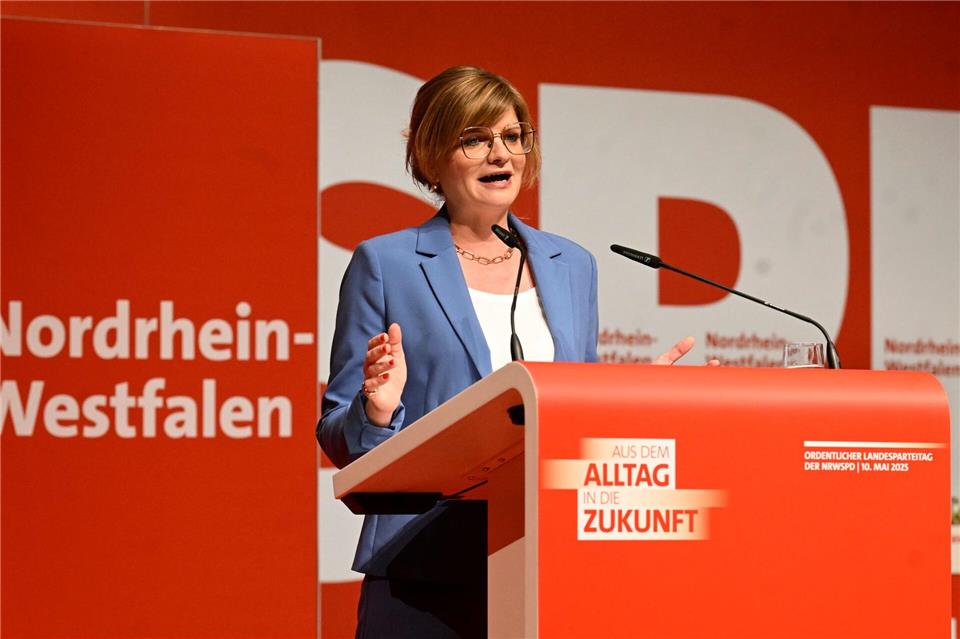 Sarah Philipp ist bereits die Spitzenfrau der NRW-SPD - wird sie es auch bei der Landtagswahl 2027 sein? (Archivbild)Roberto Pfeil/dpa