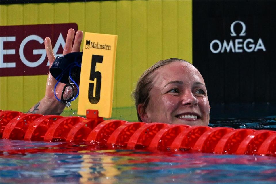 Sarah Sjöström ist nach ihrer Babypause wieder stark in Form.Emma Da Silva/AP/dpa