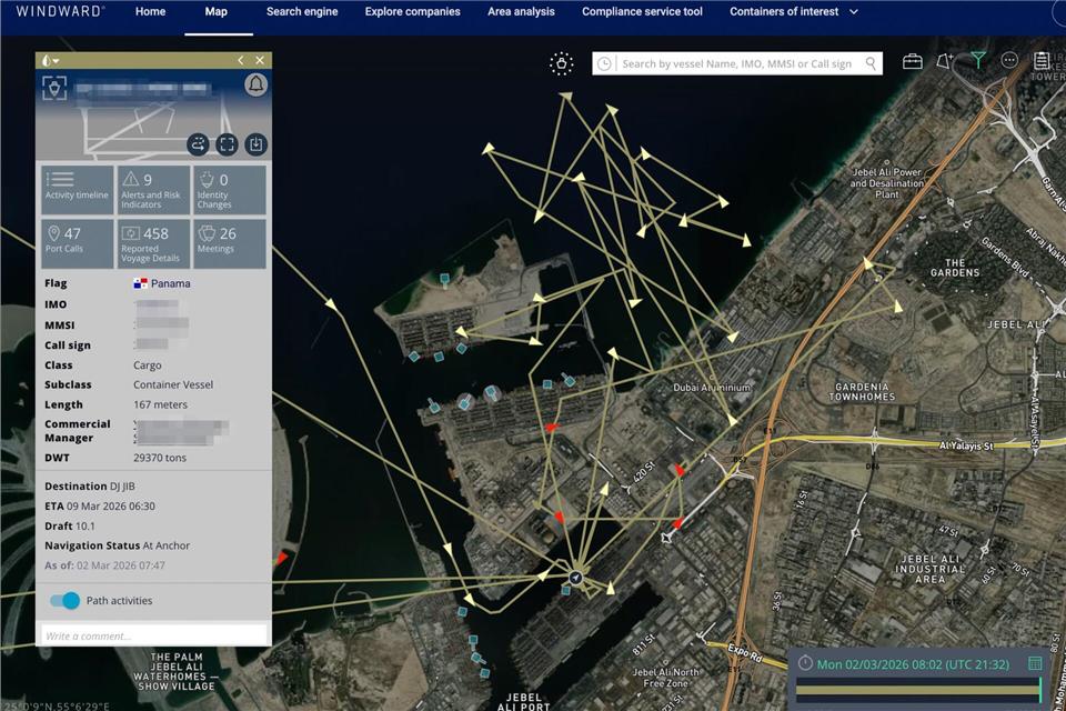 Satellitendaten werden gezielt genutzt, um Feinde zu täuschen. (Archivbild)---/Windward/dpa