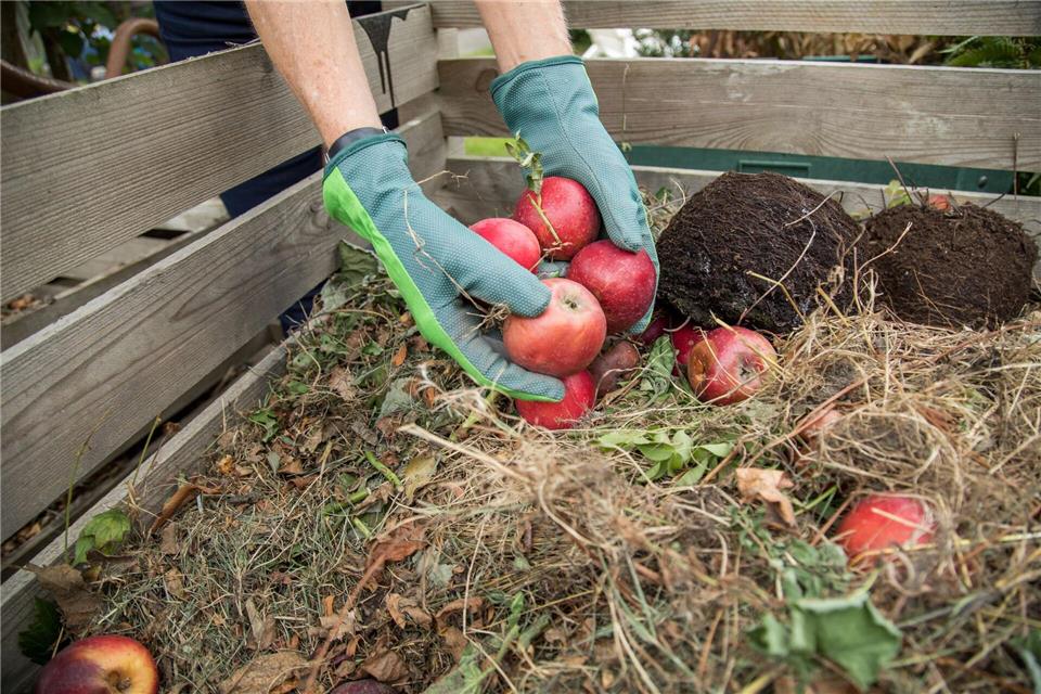 Schichtweise zum Kompost: grob unten, fein oben.Christin Klose/dpa-tmn