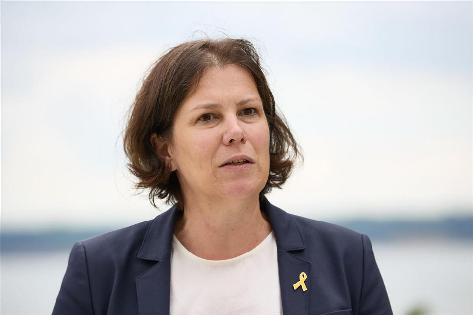 Schleswig-Holsteins Landtagspräsidentin Kristina Herbst (CDU) wünscht den Menschen Land ein frohes Weihnachtsfest und ein gutes, gesundes, erfülltes und friedliches Jahr. (Archivbild)Georg Wendt/dpa