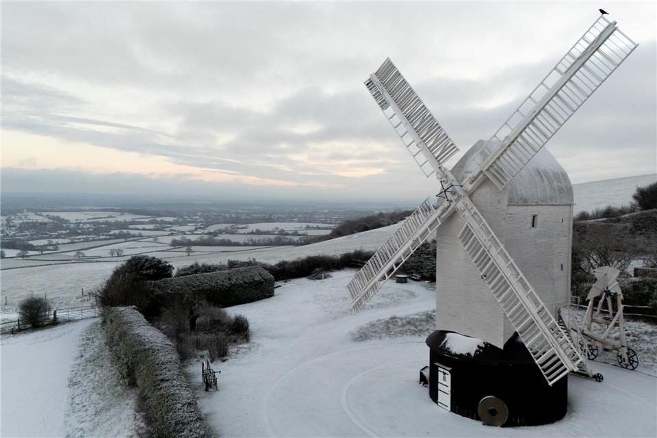 Schnee und eisige Temperaturen in Europa.Jamie Lashmar/PA Wire/dpa