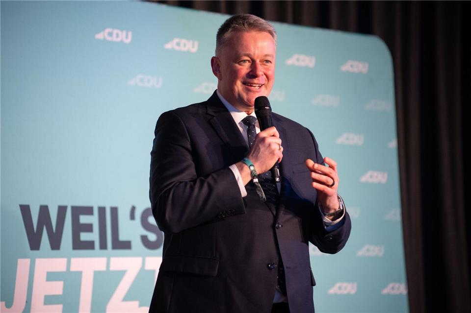 Schnieder ist zuversichtlich, der nächste Ministerpräsident zu werdenHarald Tittel/dpa