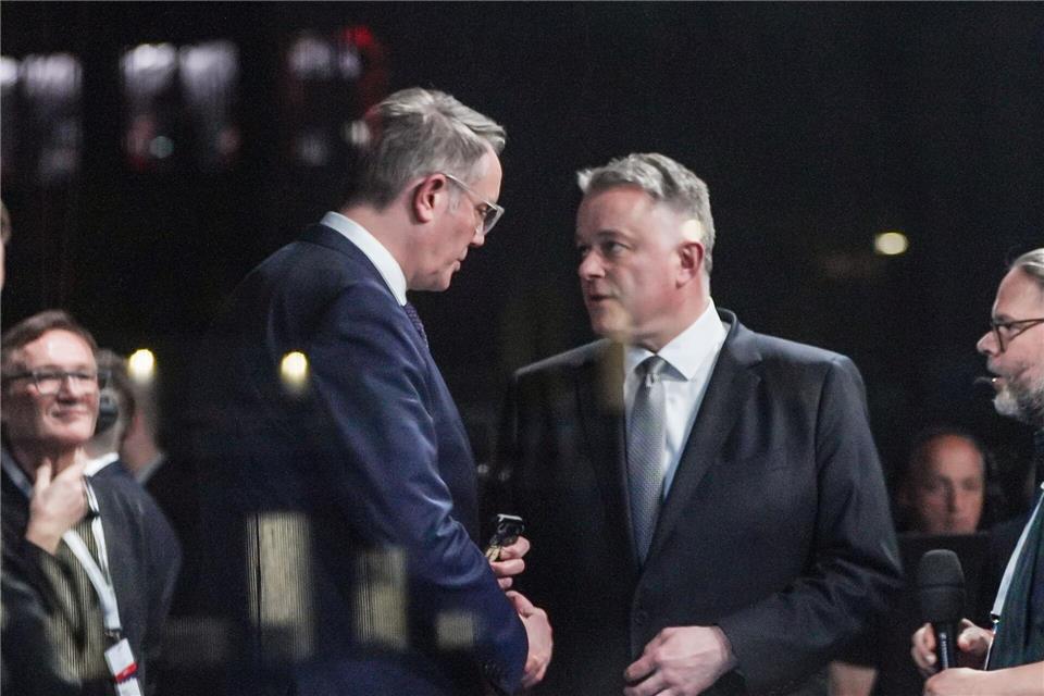 Schnieder wird bald auf Schweitzer als Ministerpräsident folgen. Andreas Arnold/dpa