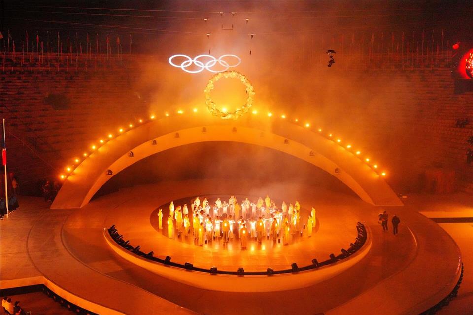 „Schönheit in Aktion“: Die Schlussfeier in Verona wurde ihrem Motto gerecht.Michael Kappeler/dpa