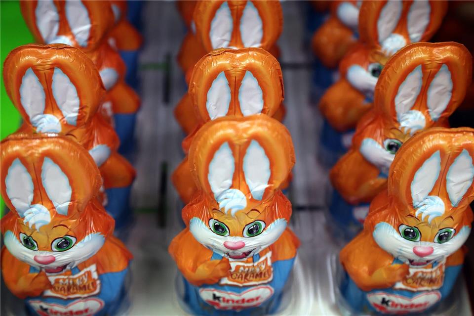 Schoko-Osterhasen sind in diesem Frühjahr weniger gefragt als üblich. (Symbolbild) Karl-Josef Hildenbrand/dpa