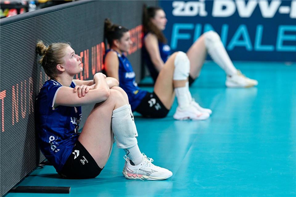 Schon das Pokalfinale hatten Stuttgarts Volleyballerinnen verloren - nun auch den Kampf um die Meisterschaft. (Archivbild)Uwe Anspach/dpa
