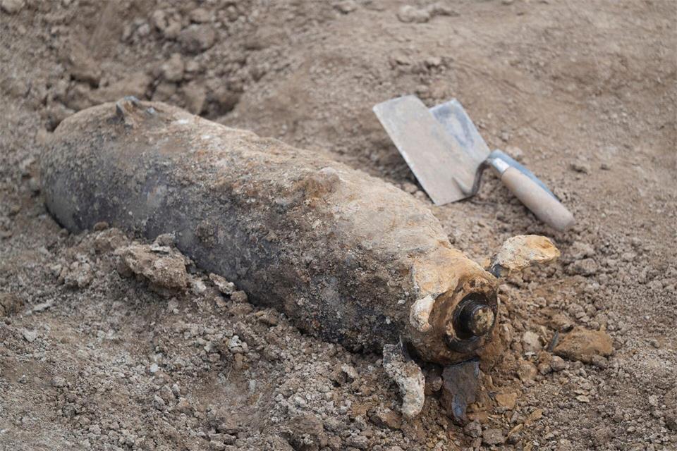 Schon zum zweiten Mal in diesem Jahr wurde in Fürthen eine Bombe gefunden. Marijan Murat/dpa