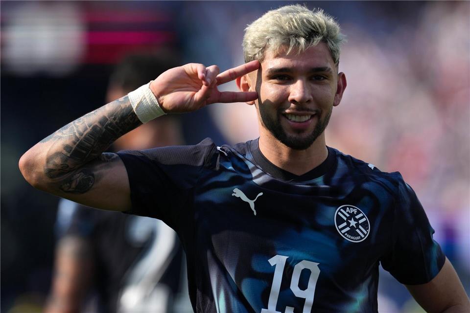 Schoss Paraguay in Führung: Julio Enciso. Nick Potts/PA Wire/dpa