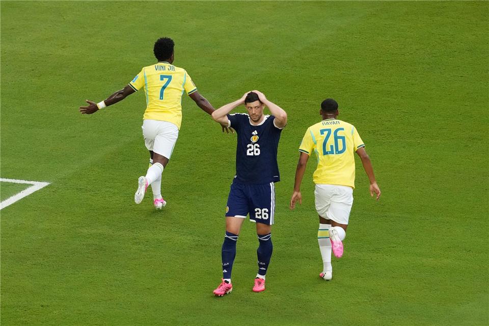 Schottisches Entsetzen nach dem frühen 0:1.Nick Potts/PA Wire/dpa