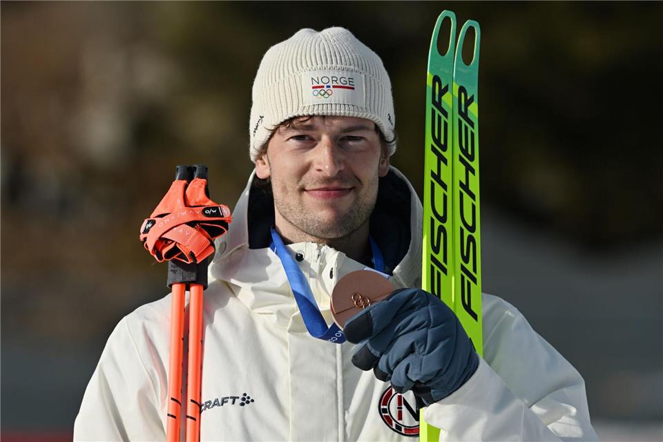 Schreibt wieder sportliche Schlagzeilen: Sturla Holm Laegreid.Hendrik Schmidt/dpa