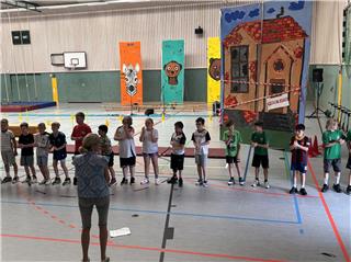 Schüler der Andreas Grundschule präsentieren ein Musical.