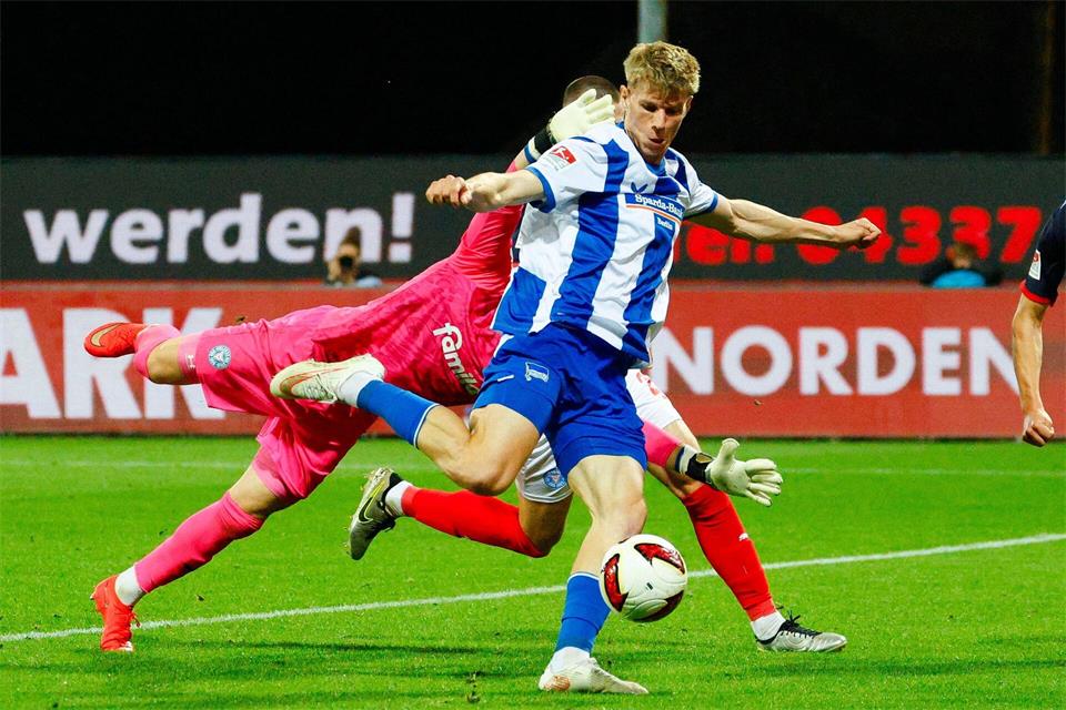 Schuler konnte die Hertha nicht zum Sieg gegen Kiel schießen.Frank Molter/dpa