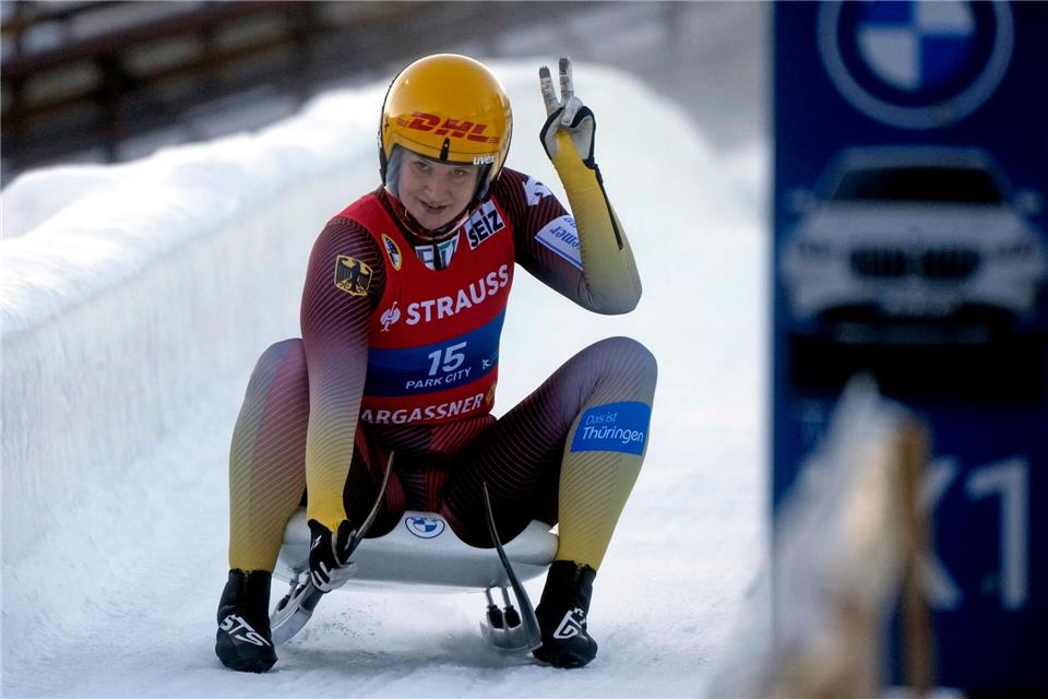 Schwangere und Eltern sollen künftig besser gefördert werden. Laut Ex-Rennrodlerin Dajana Eitberger ist das ein wichtiger Schritt für werdende Mütter im Leistungssport. (Archivbild)Rick Bowmer/AP/dpa