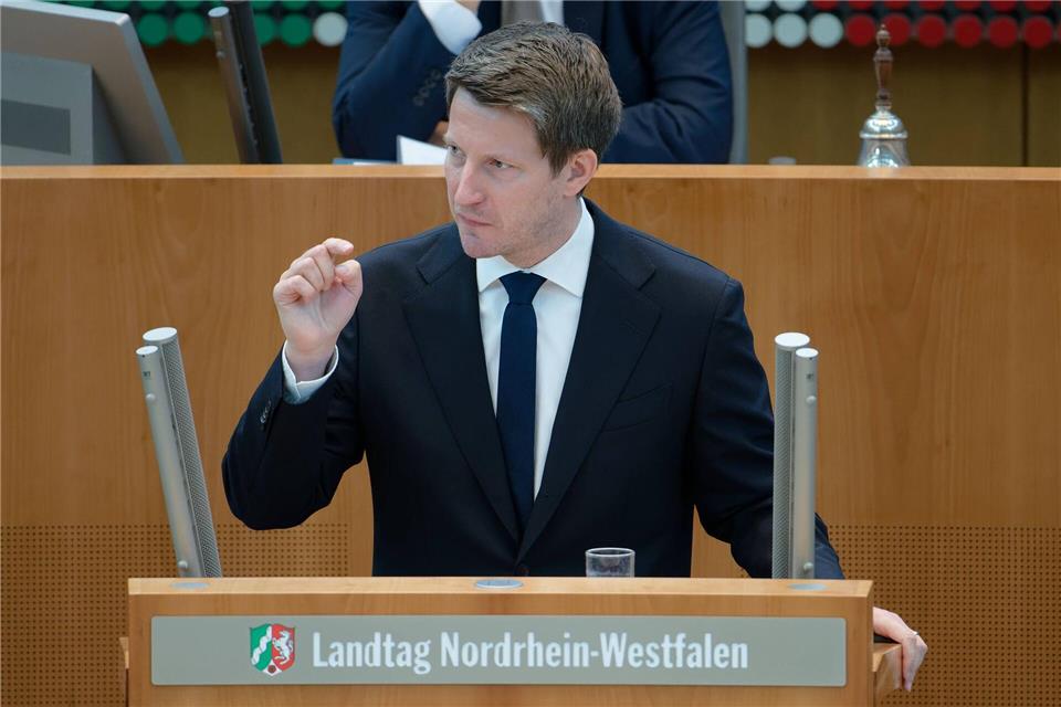 Haushaltsschlacht statt Harmonie in der 100. Landtagssitzung Schwarz-Grün bringt aus Sicht von AfD-Landeschef Martin Vincentz das Herz Nordrhein-Westfalens zum Stottern. Henning Kaiser/dpa