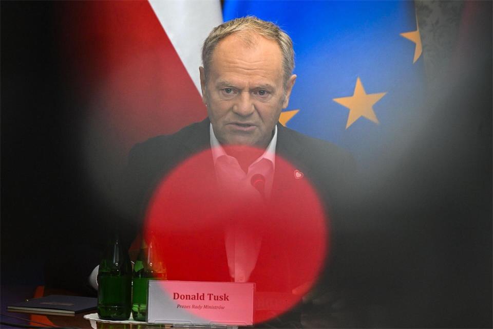 Schwebte in Gefahr: Regierungschef Tusk.Radek Pietruszka/PAP/dpa