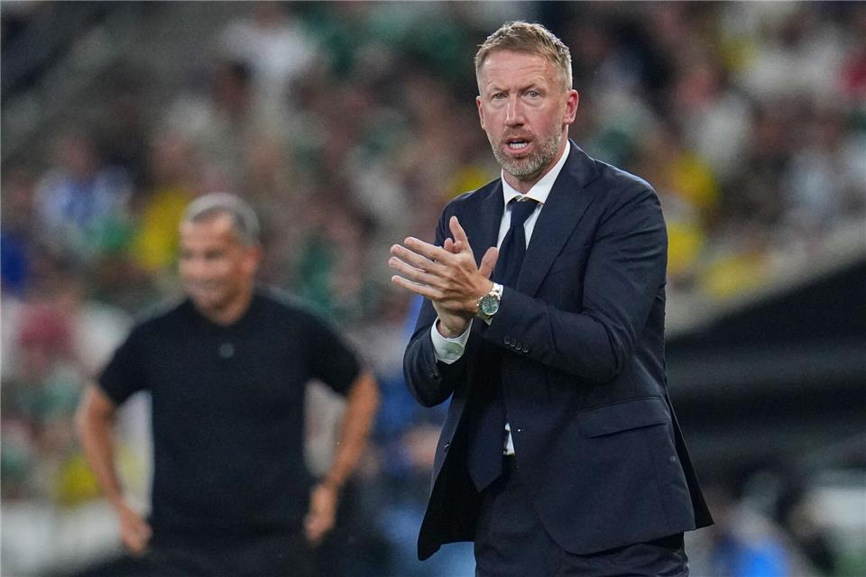 Schwedens Trainer Graham Potter hofft auf eine außergewöhnliche Leistung. (Archivbild)Matias Delacroix/AP/dpa