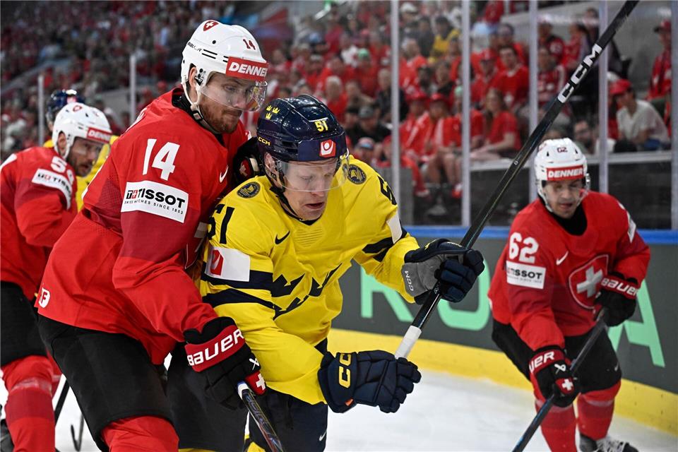 Schweiz träumt weiterhin vom ersten WM-Titel.Roni Rekomaa/Lehtikuva/dpa