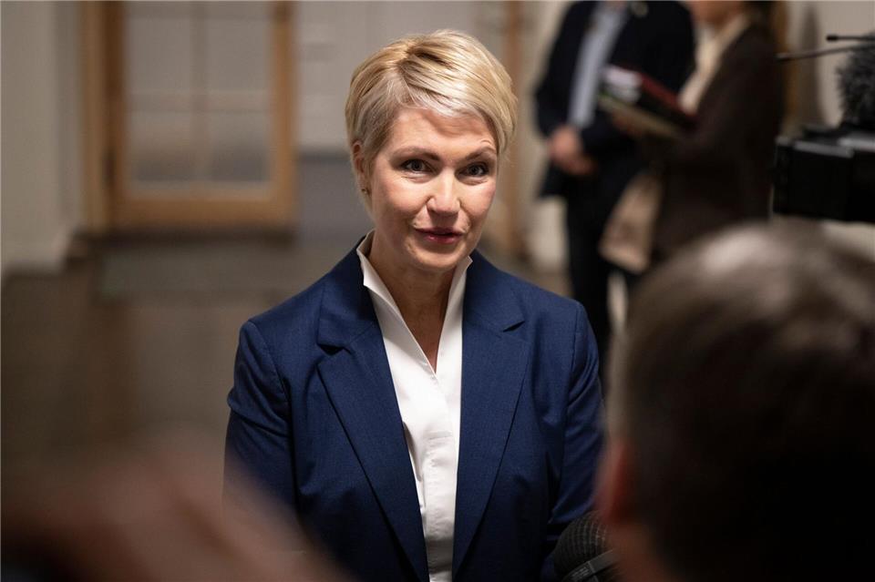 Schwesig war die 91. und letzte Zeugin, die vom Untersuchungsausschuss vernommen wurde.Philip Dulian/dpa