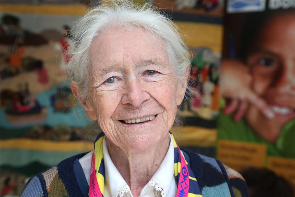 Schwester Karoline Mayer traf in Chile Elke Büdenbender - und auf dem Katholikentag erneut.Karl-Josef Hildenbrand/dpa