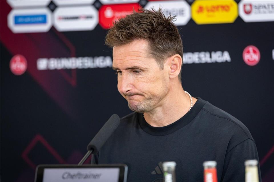 Schwierige Zeit als Nürnberger Trainer: Miroslav Klose.Daniel Karmann/dpa
