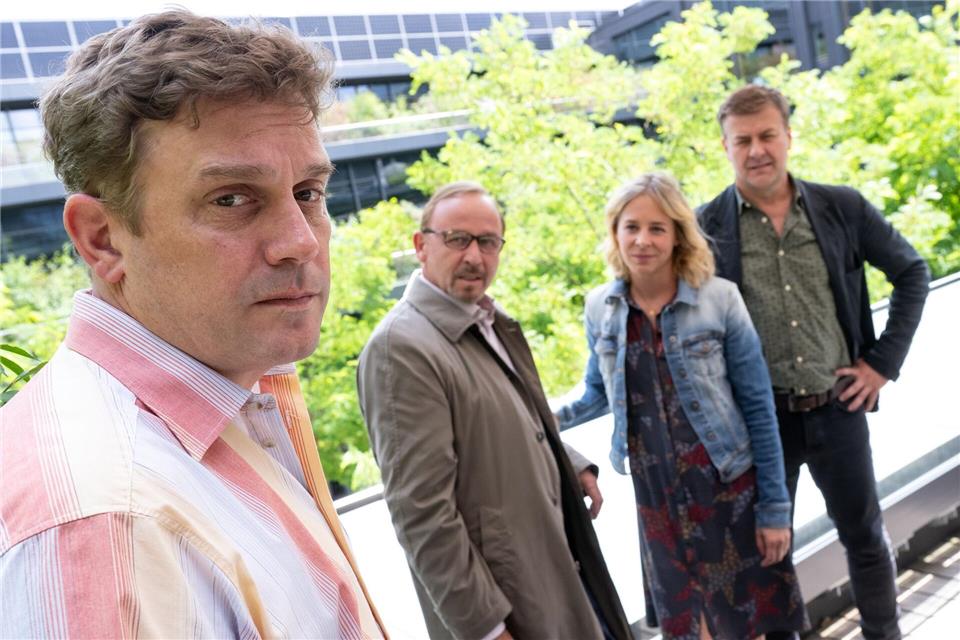 Sebastian Bezzel (links) hat einen Gastauftritt als Max Hämmerle.Sven Hoppe/dpa