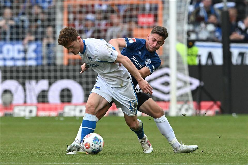 Sebastian Grönning erzielte einen Doppelpack für Hertha BSC. (Archivbild)Carmen Jaspersen/dpa
