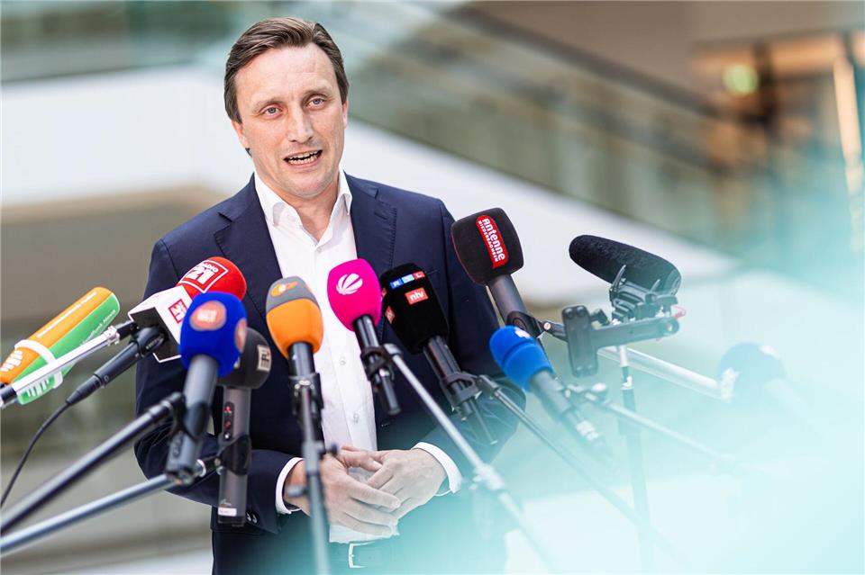 Sebastian Lechner führt die CDU im niedersächsischen Landtag und den Landesverband. (Archivbild)Moritz Frankenberg/dpa