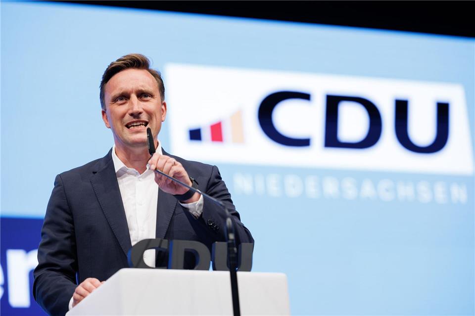 Sebastian Lechner ist seit 2023 CDU-Landeschef in Niedersachsen.Friso Gentsch/dpa