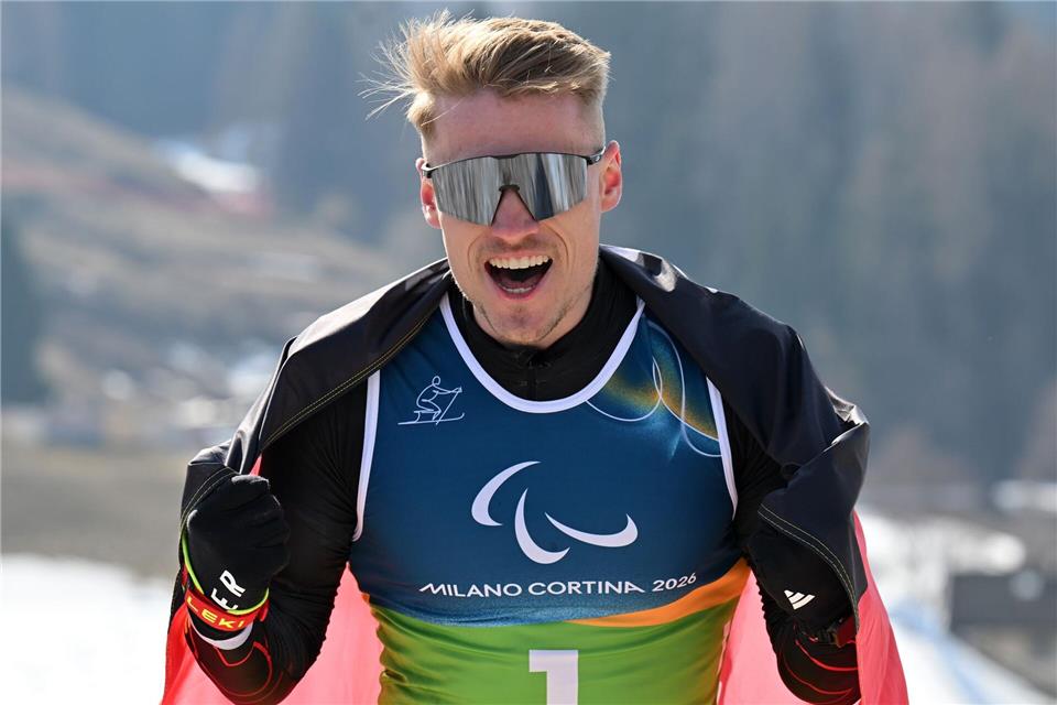 Sebastian Marburger jubelt über Silber. Martin Schutt/dpa