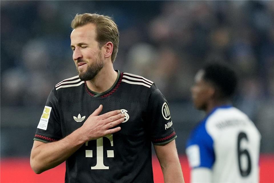 Sein 22. Saisontor half nicht: Bayerns Torjäger Harry Kane. Marcus Brandt/dpa