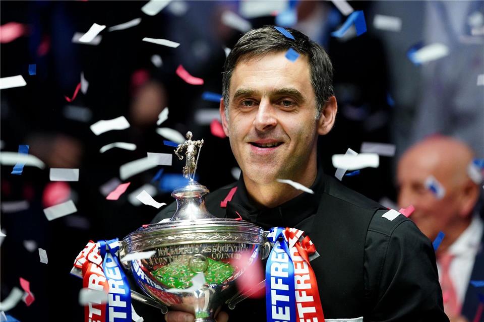 Sein bisher letzter WM-Titel: O’Sullivan triumphierte 2022.Zac Goodwin/PA Wire/dpa