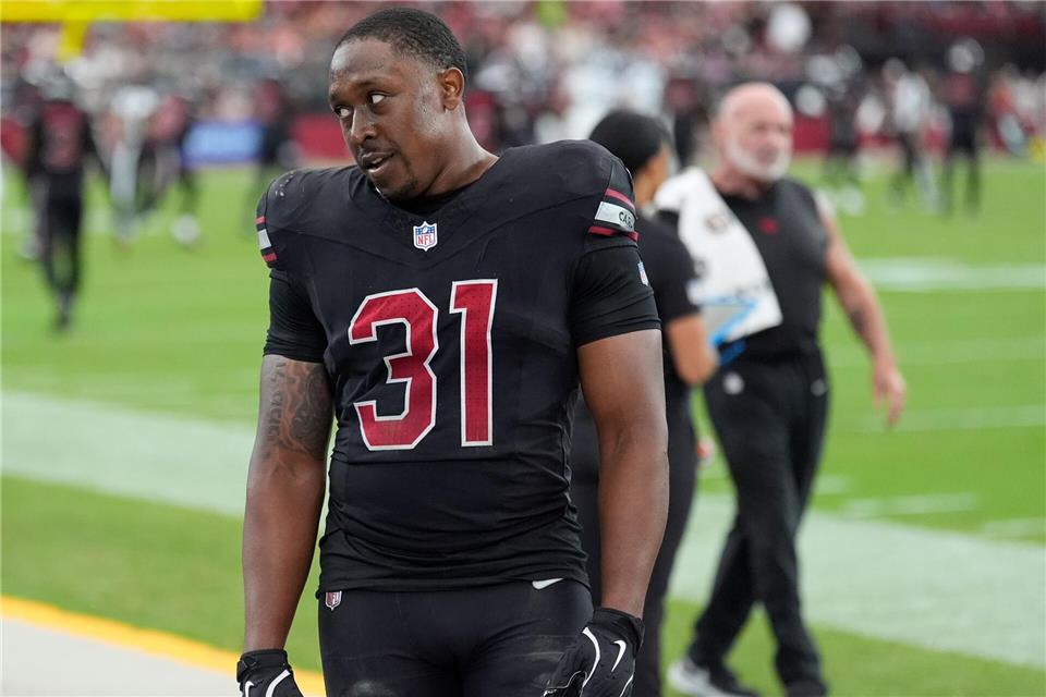 Sein verpatzter Touchdown war Auslöser einer Kettenreaktion für die Cardinals: Emari Demercado.Ross D. Franklin/AP/dpa