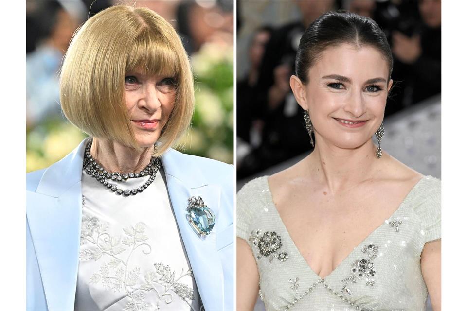 Seit 1988 hatte Mode-Ikone Anna Wintour (75, l) das Magazin „Vogue“ geführt. Nun ist die bisherige Online-Chefin Chloe Malle (39) zur neuen Chefredakteurin der US-Ausgabe ernannt worden.Evan Agostini/Invision/AP/dpa