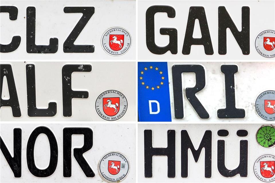 Seit 2012 sind viele frühere Kennzeichenkürzel wieder möglich. (Archivbild)-/dpa