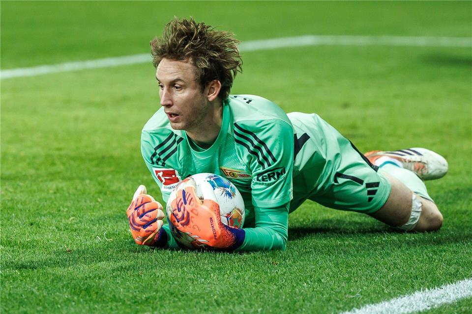 Seit 2021 bei Union Berlin: Frederik Rönnow. (Archivbild)Andreas Gora/dpa