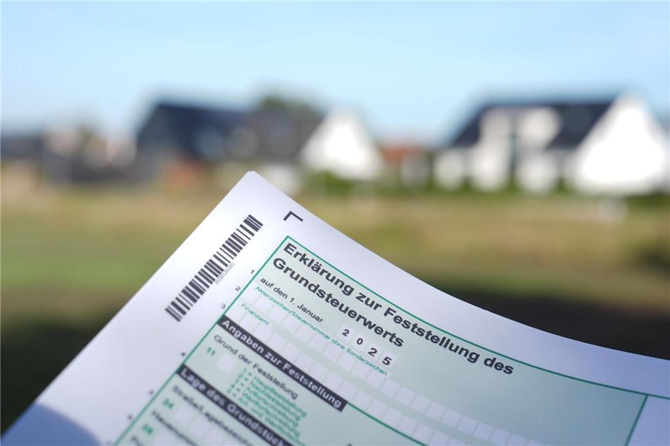 Seit Anfang 2025 gilt die neue Grundsteuer. (Symbolbild)Marcus Brandt/dpa