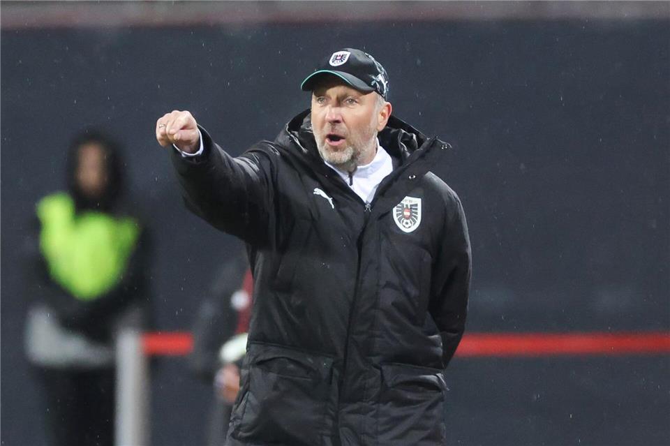 Seit Anfang 2025 in der Verantwortung: Österreichs Nationaltrainer Alexander Schriebl. (Archivbild)Daniel Löb/dpa