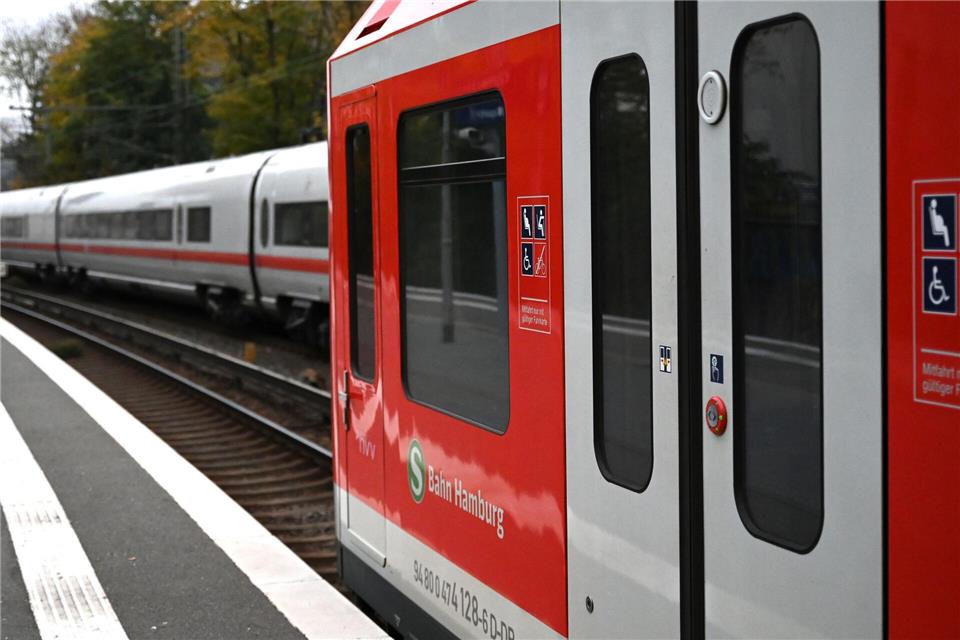 Seit Juli ist das Gleis, das vom Bahnhof Holstenstraße zum Bahnhof Altona führt, für den S-Bahn-Verkehr gesperrt. (Archivbild) Niklas Graeber/dpa