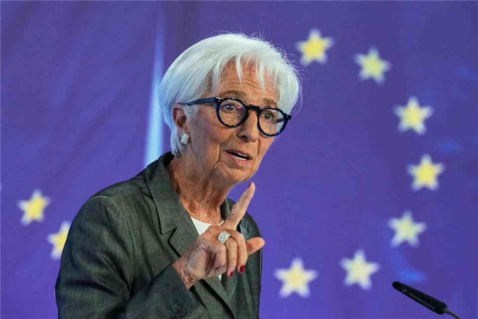 Seit dem 1. November 2019 führt die Französin Christine Lagarde die EZB.Michael Probst/AP/dpa